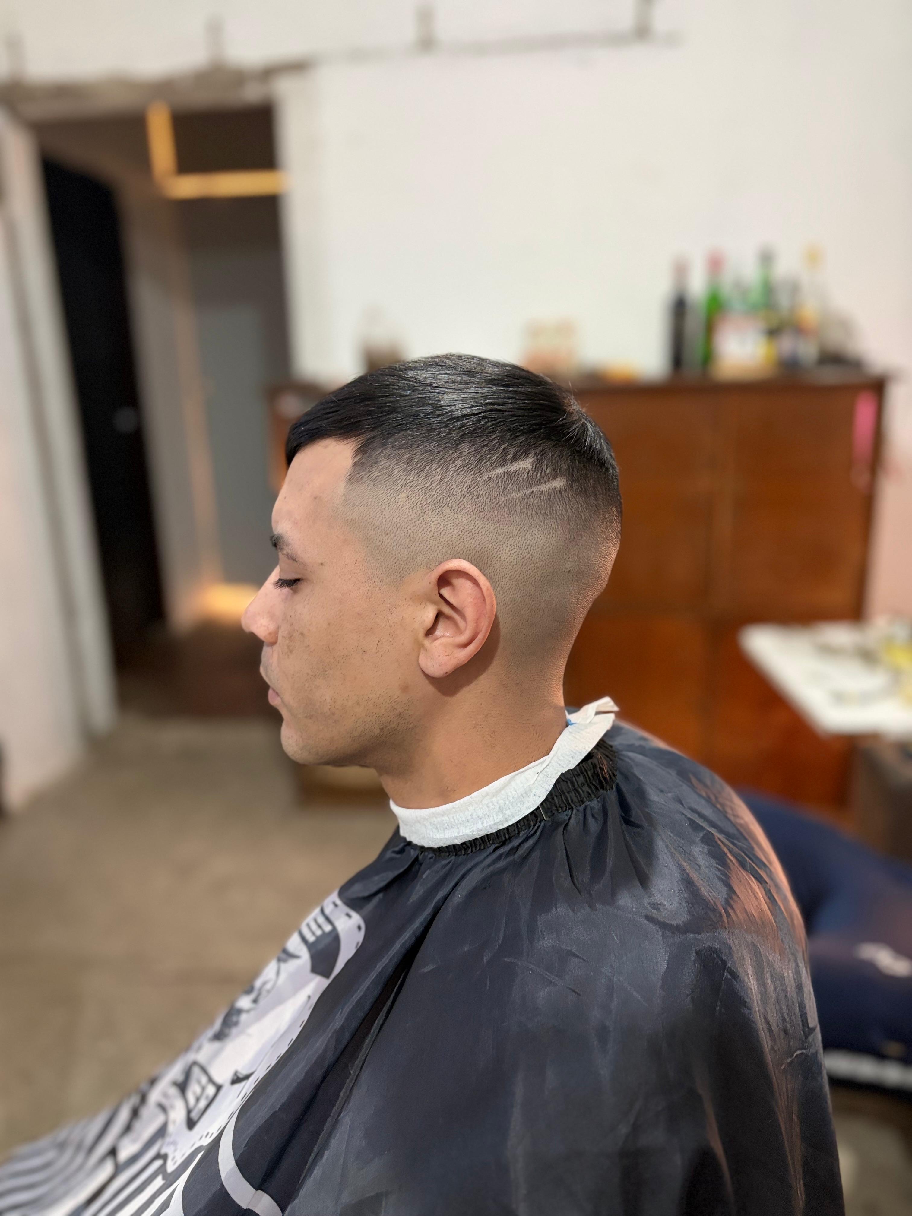 Textura y detalle de corte bandido